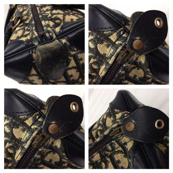 Speedy 25 Navy / Beige Satchel
