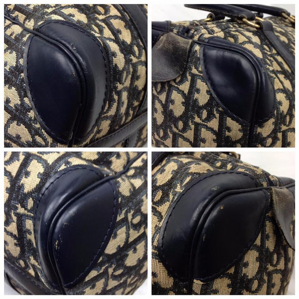 Speedy 25 Navy / Beige Satchel