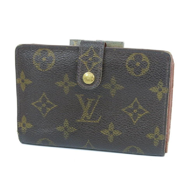 LV Louis Vuitton Monogram French Kiss Lock Wallet, Luxury, Bags